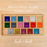 Personalised Mirror Acrylic Place Name Cards, Napkin Wedding Favours, Small Childrens Acrylic Name Tags, Modern Name Cards, Laser Cut Names, Font 10